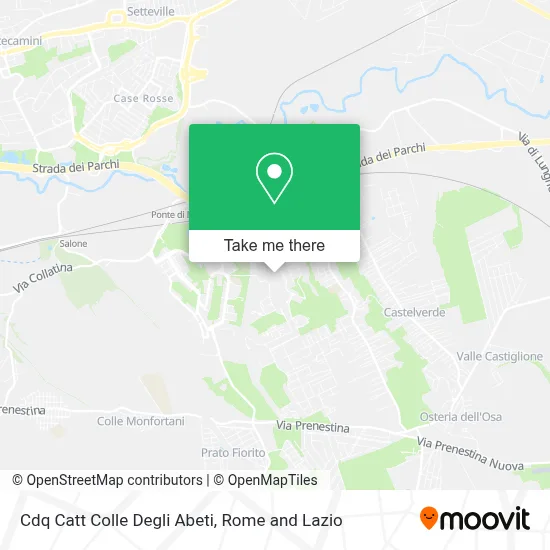 Cdq Catt Colle Degli Abeti map