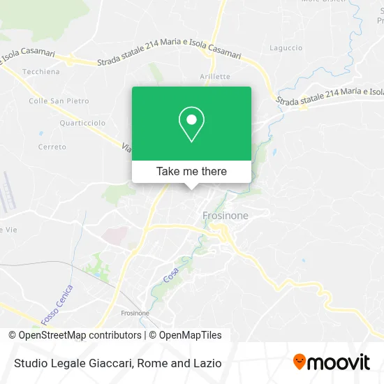 Studio Legale Giaccari map