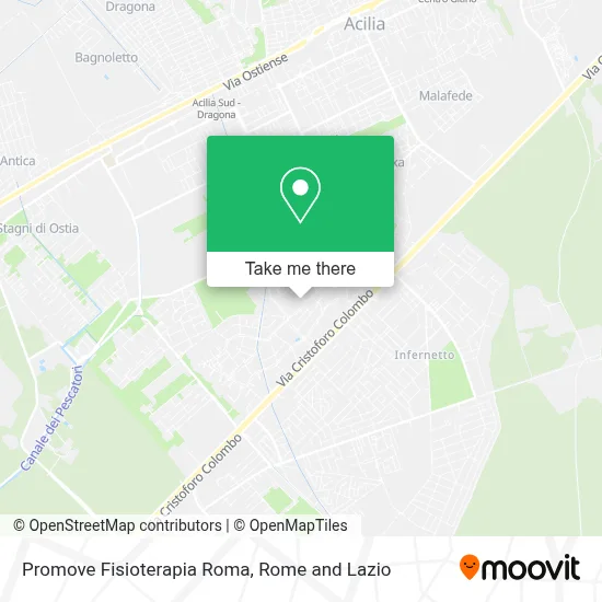 Promove Fisioterapia Roma map