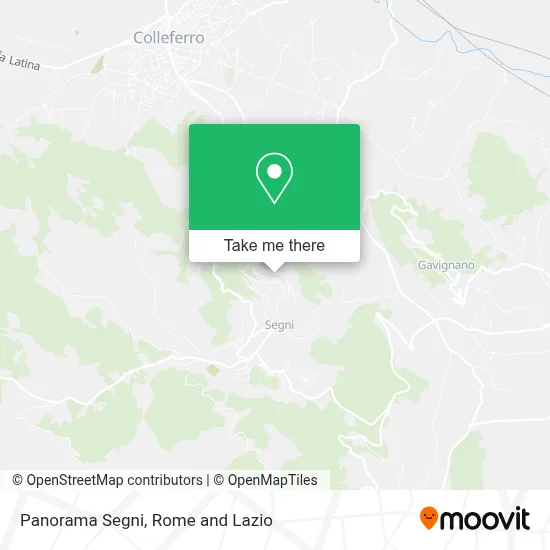 Panorama Segni map