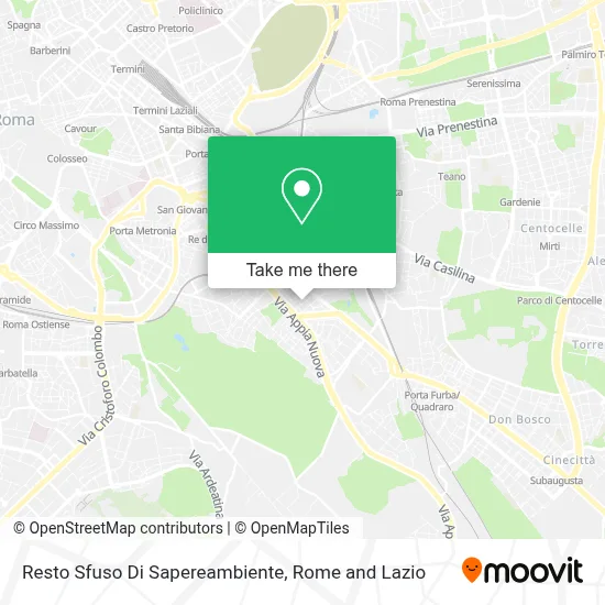 Resto Sfuso Di Sapereambiente map