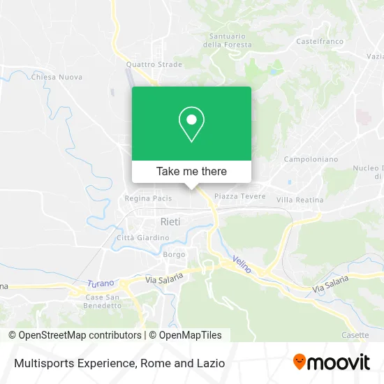 Multisports Experience map