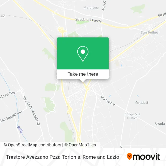 Trestore Avezzano Pzza Torlonia map