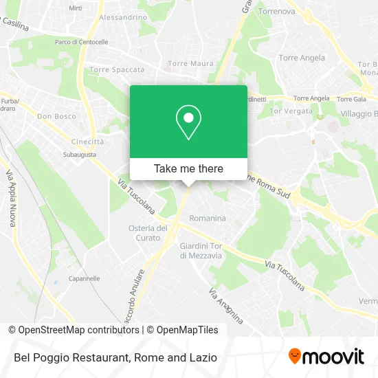 Bel Poggio Restaurant map