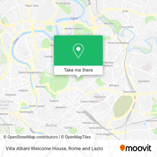 Villa Albani Welcome House map