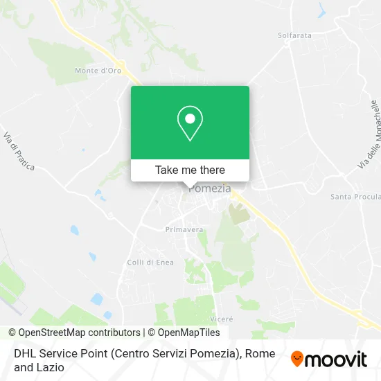 DHL Service Point (Centro Servizi Pomezia) map