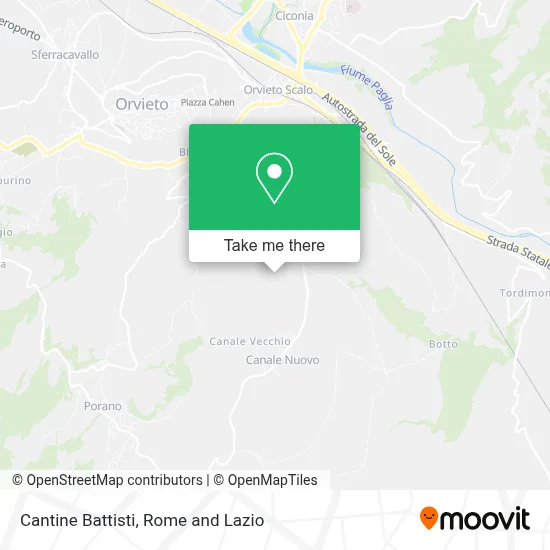 Cantine Battisti map