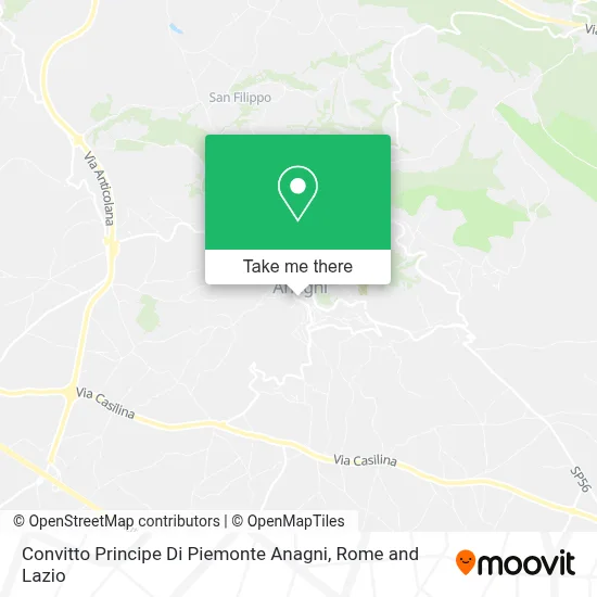 Convitto Principe Di Piemonte Anagni map