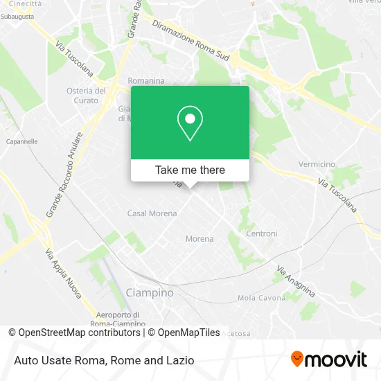 Auto Usate Roma map