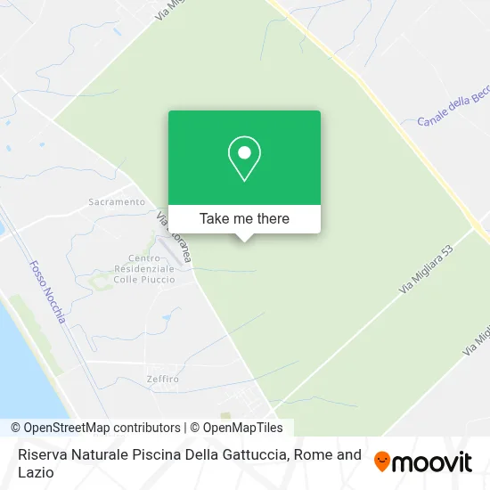 Riserva Naturale Piscina Della Gattuccia map