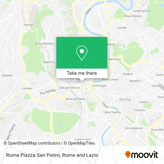 Roma Piazza San Pietro map