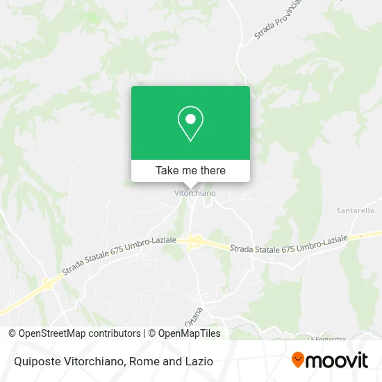 Quiposte Vitorchiano map