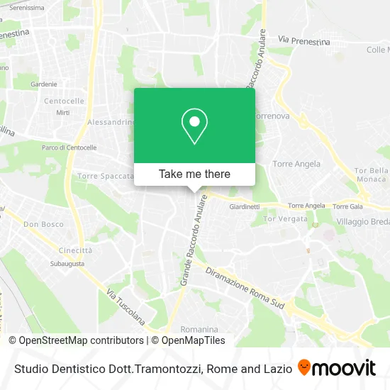 Studio Dentistico Dott.Tramontozzi map