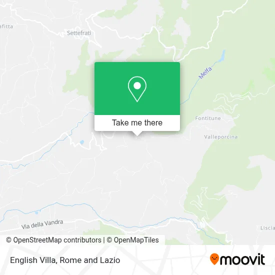 English Villa map