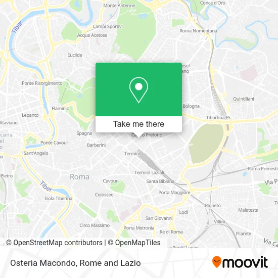 Osteria Macondo map