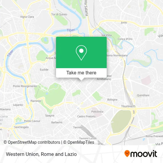 Western Union map