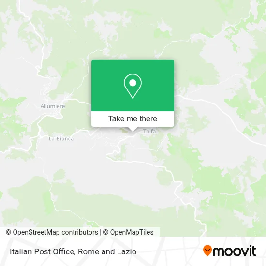Italian Post Office map