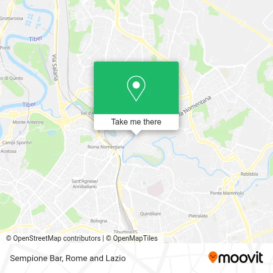 Sempione Bar map