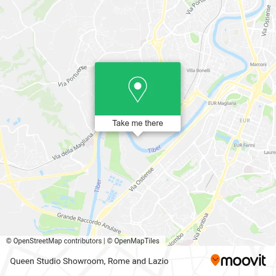 Queen Studio Showroom map