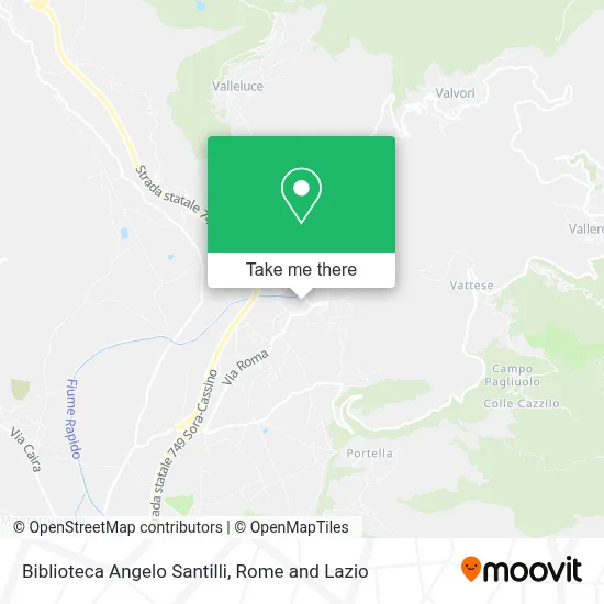 Biblioteca Angelo Santilli map