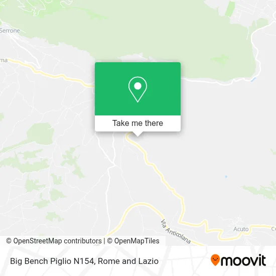 Big Bench Piglio N154 map