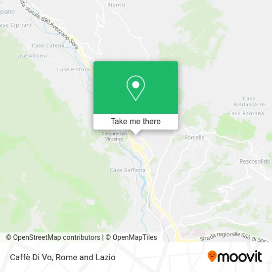 Caffè Di Vo map