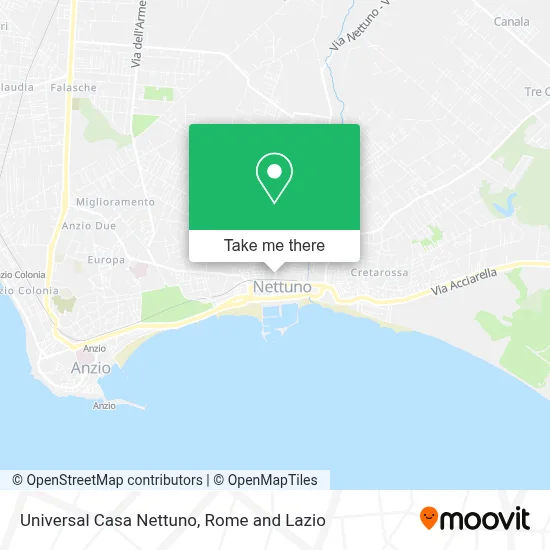 Universal Casa Nettuno map