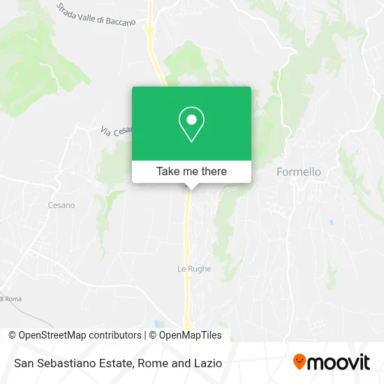 San Sebastiano Estate map