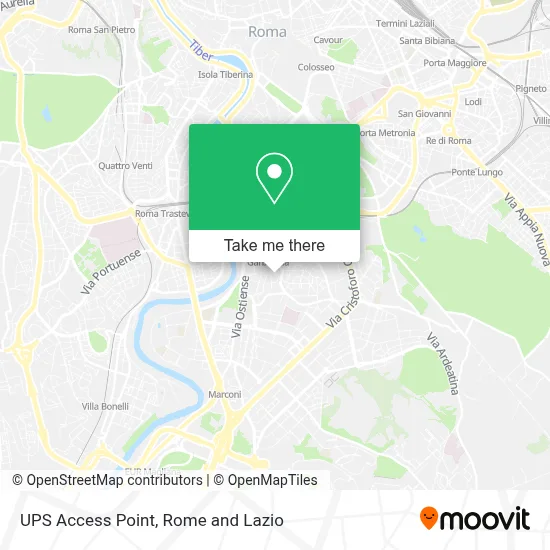 UPS Access Point map