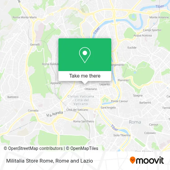 Militalia Store Rome map