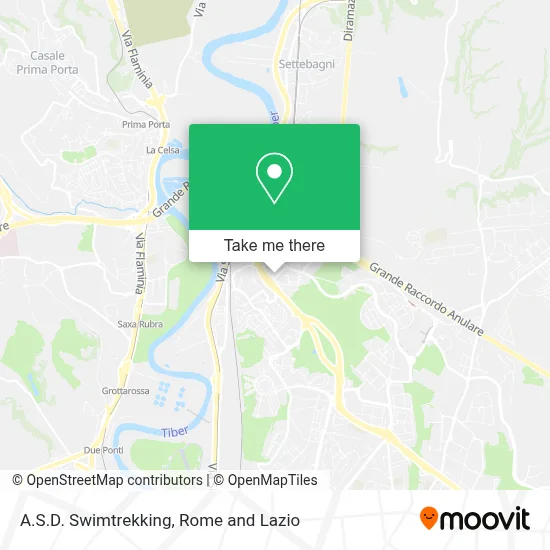 A.S.D. Swimtrekking map