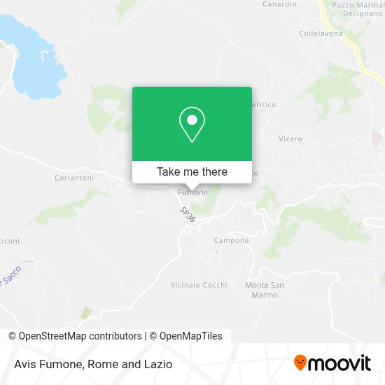 Avis Fumone map