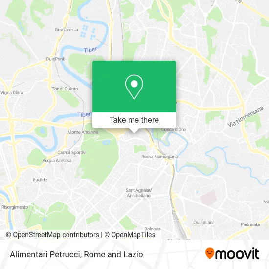 Alimentari Petrucci map