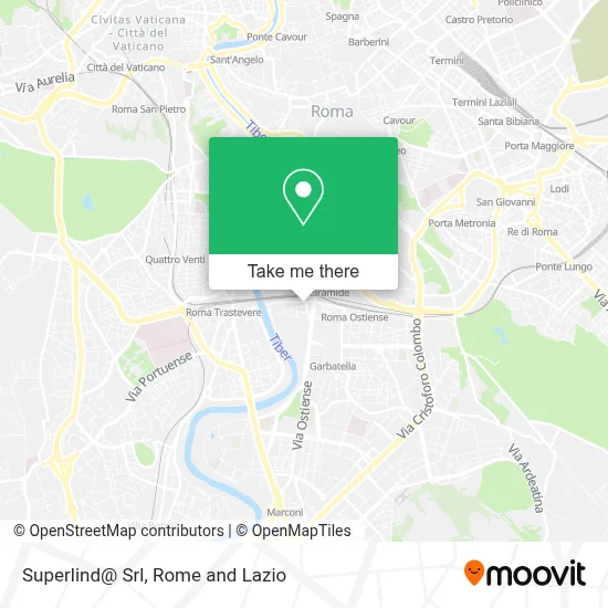 Superlind@ Srl map