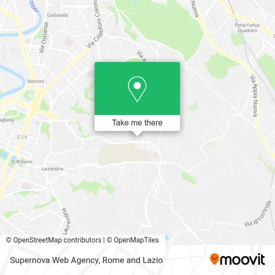 Supernova Web Agency map