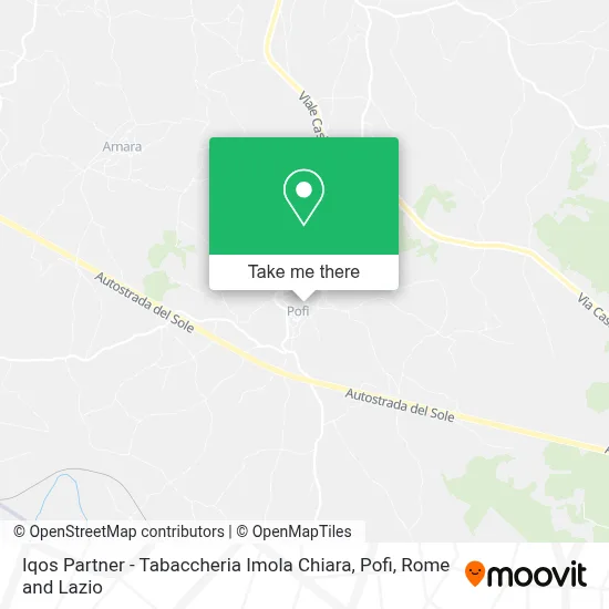 Iqos Partner - Tabaccheria Imola Chiara, Pofi map