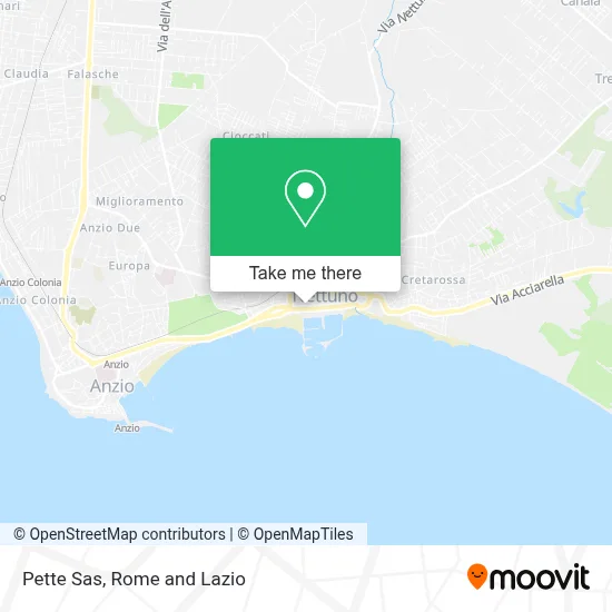 Pette Sas map