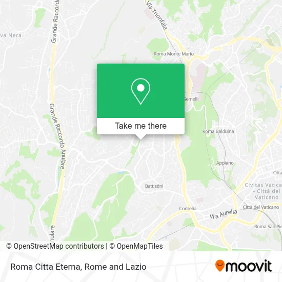 Roma Citta Eterna map