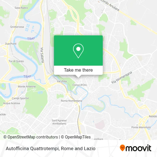 Autofficina Quattrotempi map
