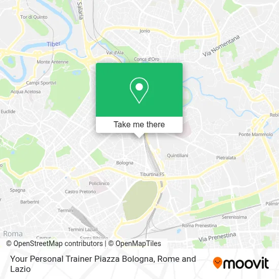Your Personal Trainer Piazza Bologna map