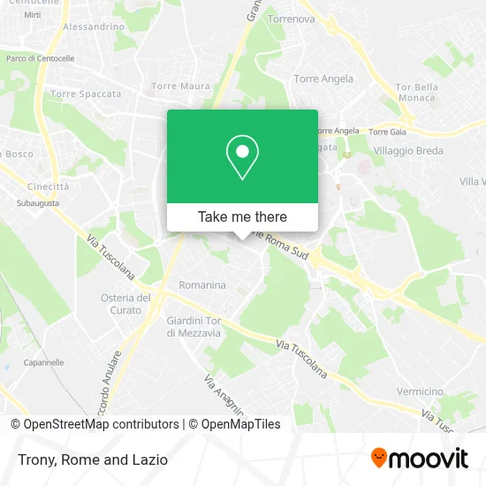 Trony map
