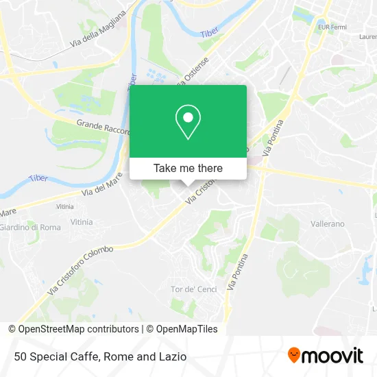 50 Special Caffe map