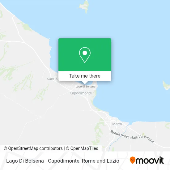 Lago Di Bolsena - Capodimonte map