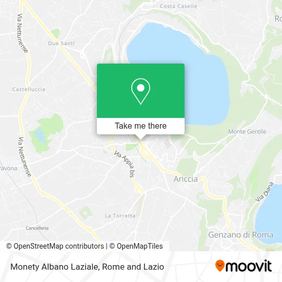 Monety Albano Laziale map