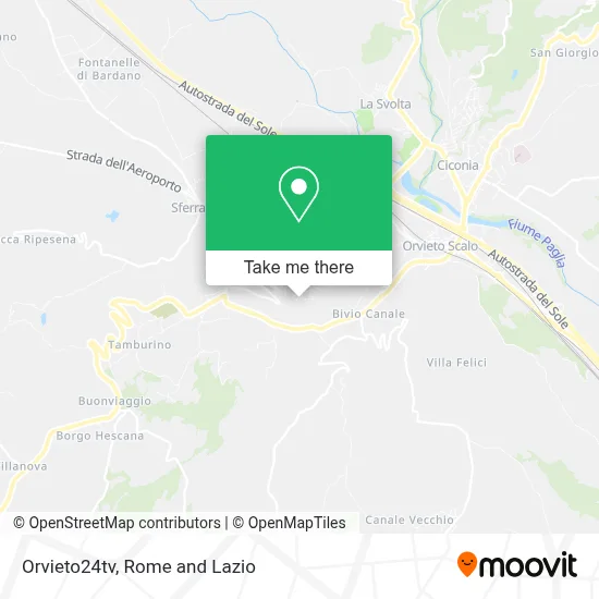Orvieto24tv map
