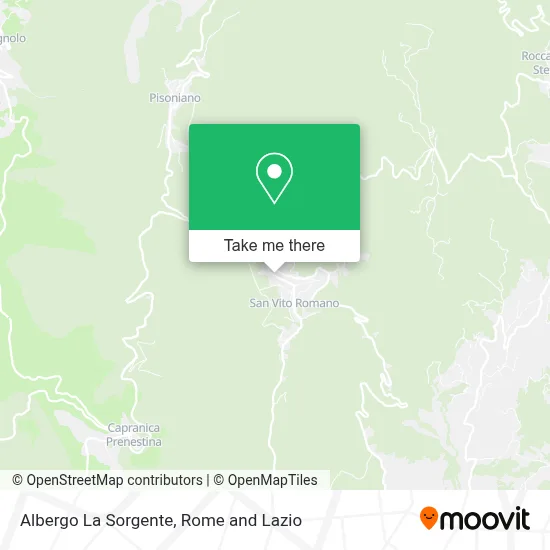 Albergo La Sorgente map