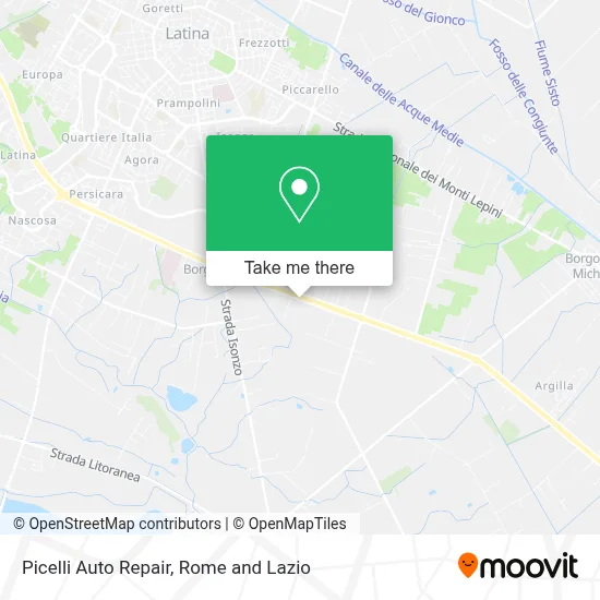 Picelli Auto Repair map