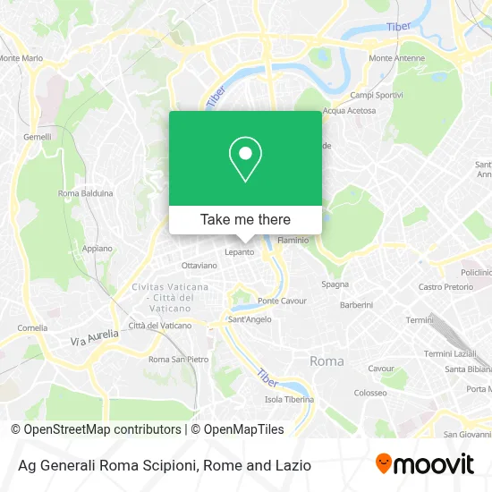 Ag Generali Roma Scipioni map