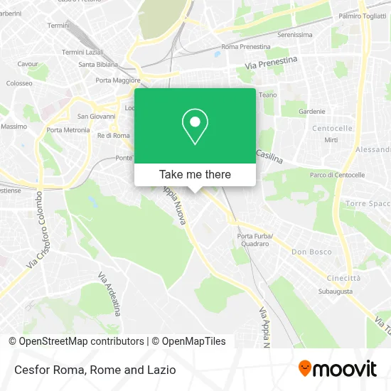 Cesfor Roma map