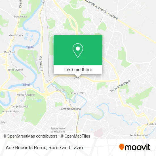 Ace Records Rome map